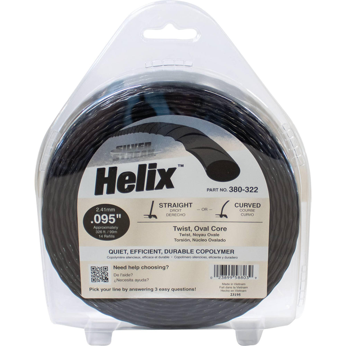 Stens® Silver Streak Helix Trimmer Line (380-322)