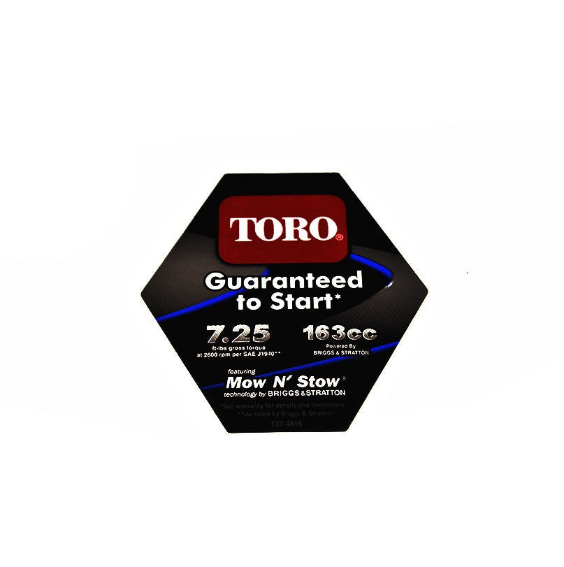 Toro® DECAL- B&S SHROUD (137-4816)