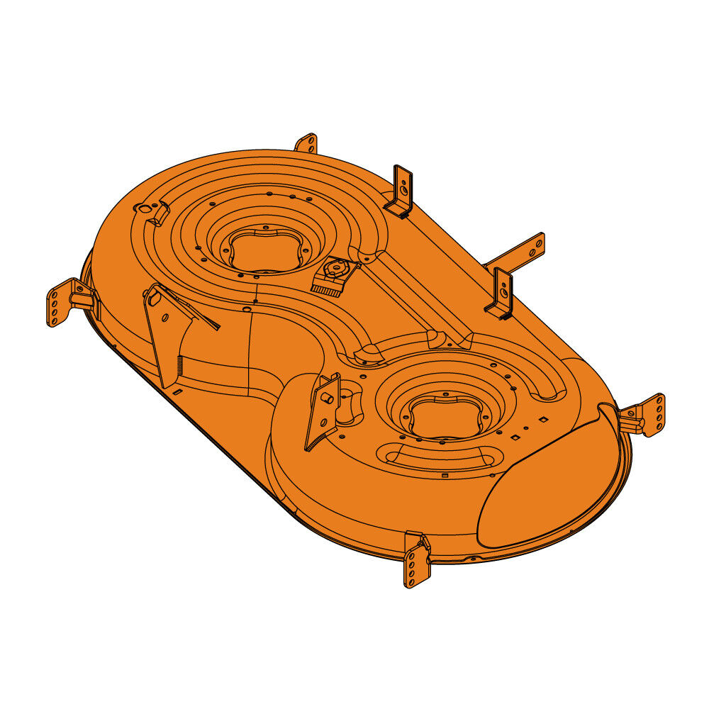 Cub Cadet® 42" Deck Shell (Majestic Orange) (983-05076A-0606)