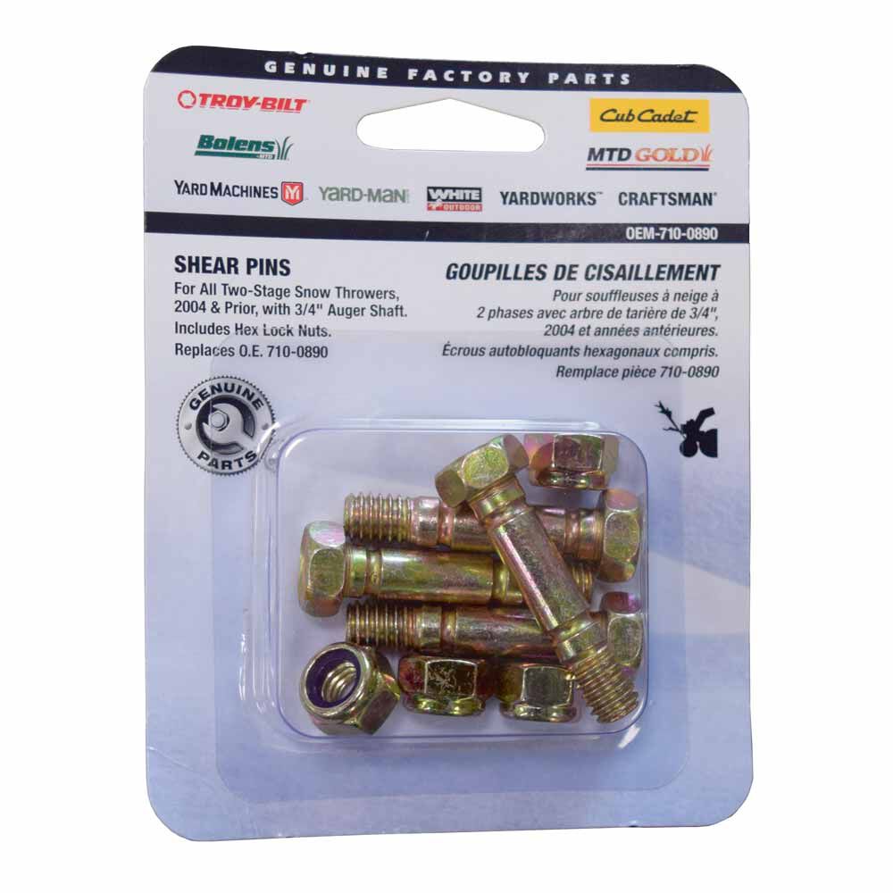 Cub Cadet® Shear Bolt Kit, 5/16-18 x 1.5" (OEM-710-0890)
