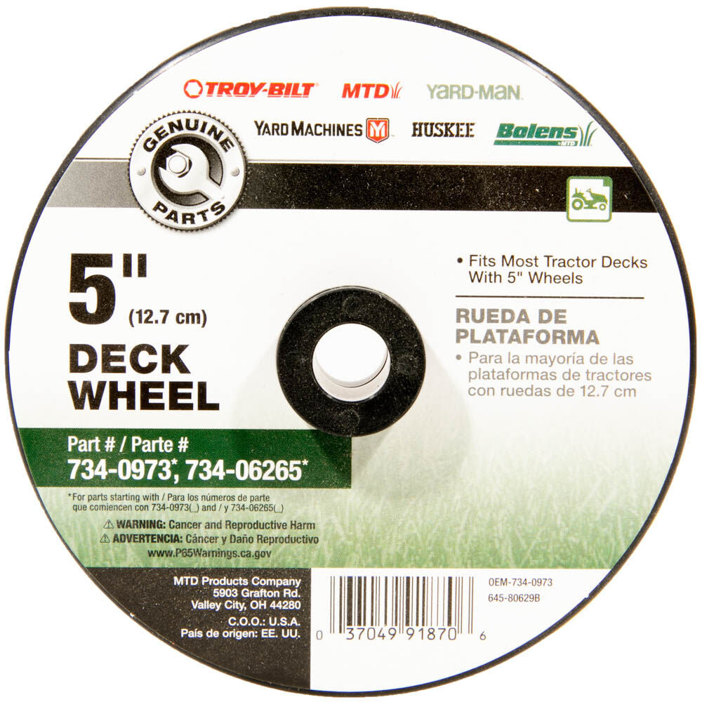 Cub Cadet® Replacement Deck Wheel, 5" (OEM-734-0973)