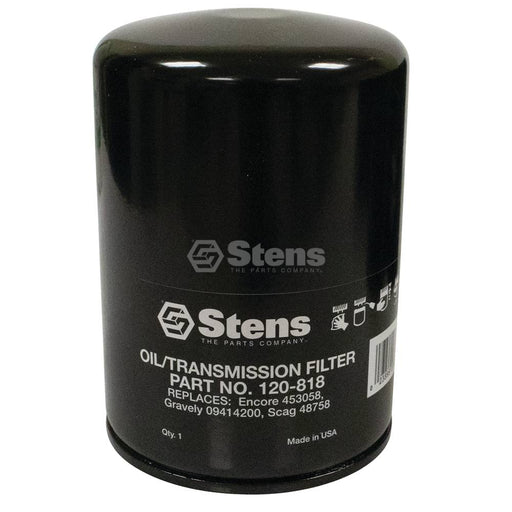 STENS® Oil Filter Replaces Jacobsen 118017 Cushman 834702 (120-818)