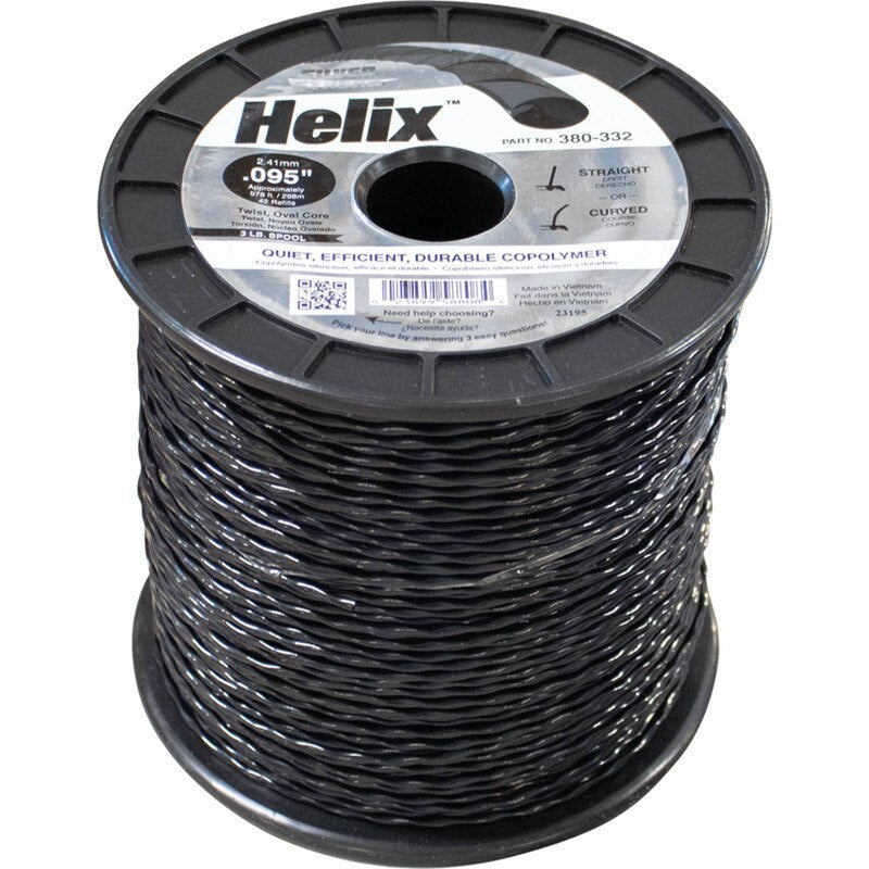 STENS® 380-332 SILVER STREAK HELIX TRIMMER LINE .095 3 LB. SPOOL