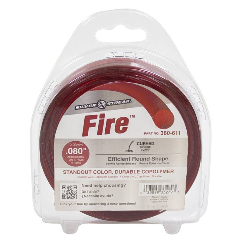 STENS® 380-611 SILVER STREAK FIRE TRIMMER LINE .080 1/2 LB. DONUT