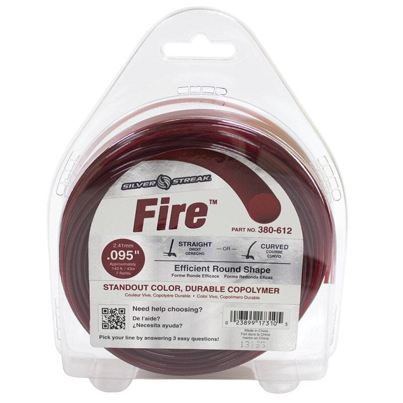 STENS® 380-612 SILVER STREAK FIRE TRIMMER LINE .095 1/2 LB. DONUT
