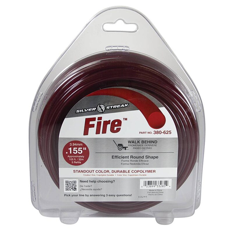 STENS® 380-625 SILVER STREAK FIRE TRIMMER LINE .155 1 LB. DONUT