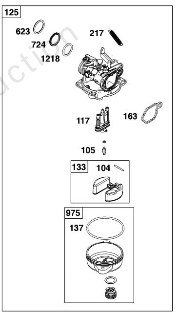 Briggs & Stratton® Carburetor Assembly 595898 (84001032)