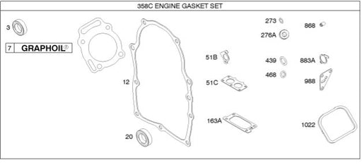 Briggs & Stratton® Engine Gasket Set (842658)