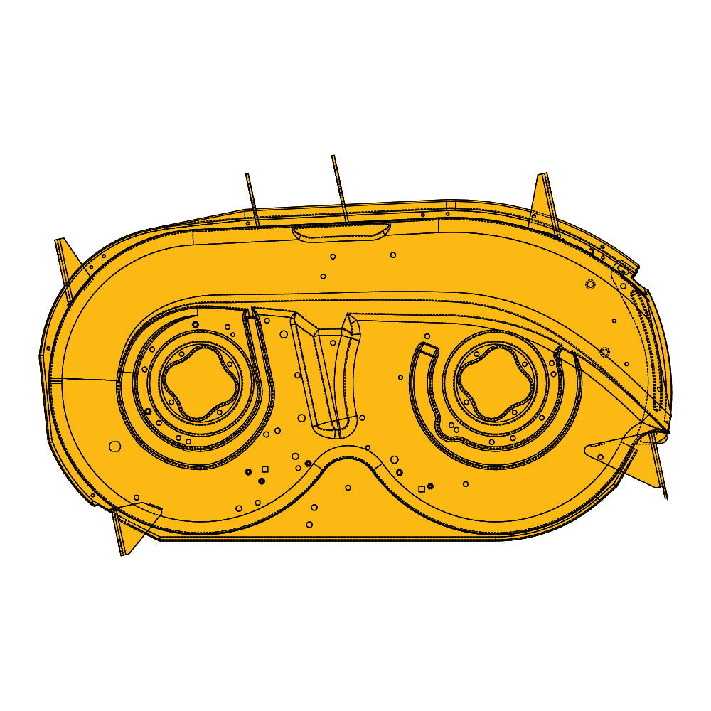 Cub Cadet® 42" Deck Shell (Yellow) (903-0409D-4021)