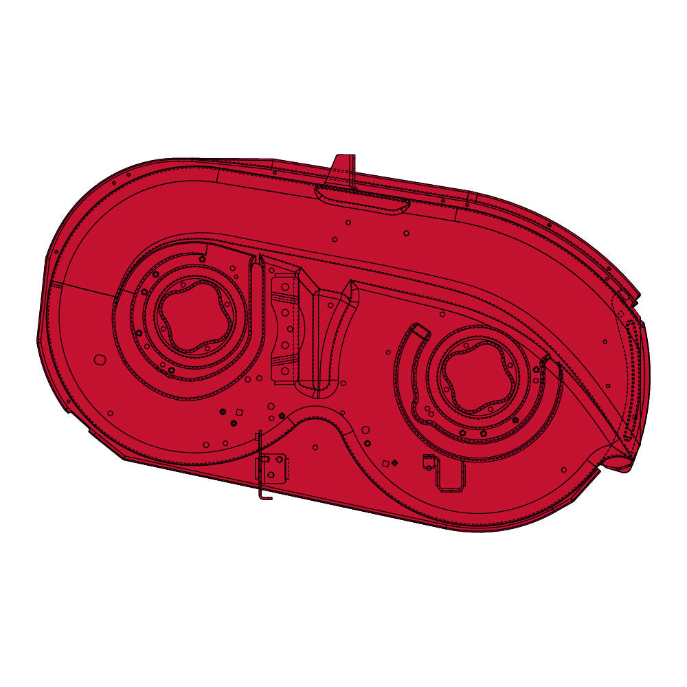 Cub Cadet® 42" Deck Shell without Wheel Bracket (MTD Red) (983-04546-0638)