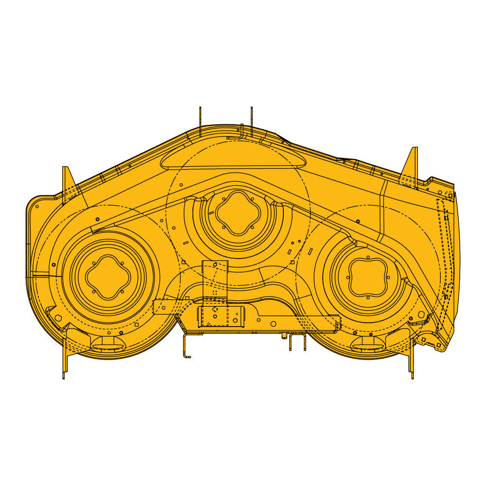 Cub Cadet® 50" Deck Shell (Cub Cadet Yellow) (983-04561-4021)