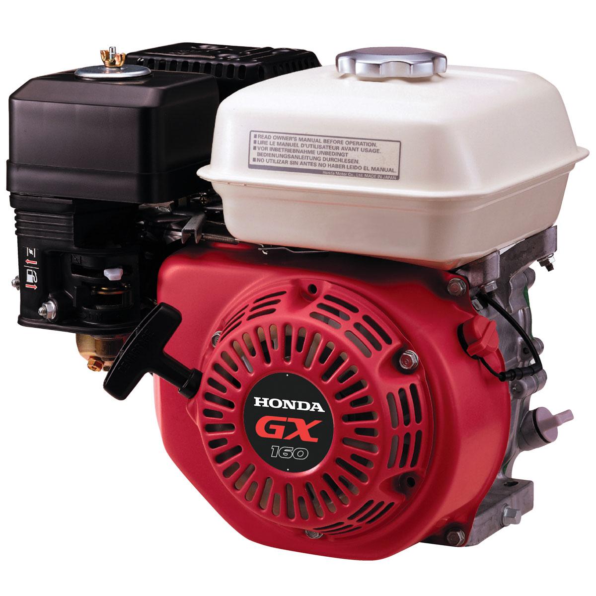 4.8 NET HP HONDA® ENGINE, 163 CC, 5/8" CRANKSHAFT, THREADED, 18UNF, W/ OIL ALERT (GX160TX)