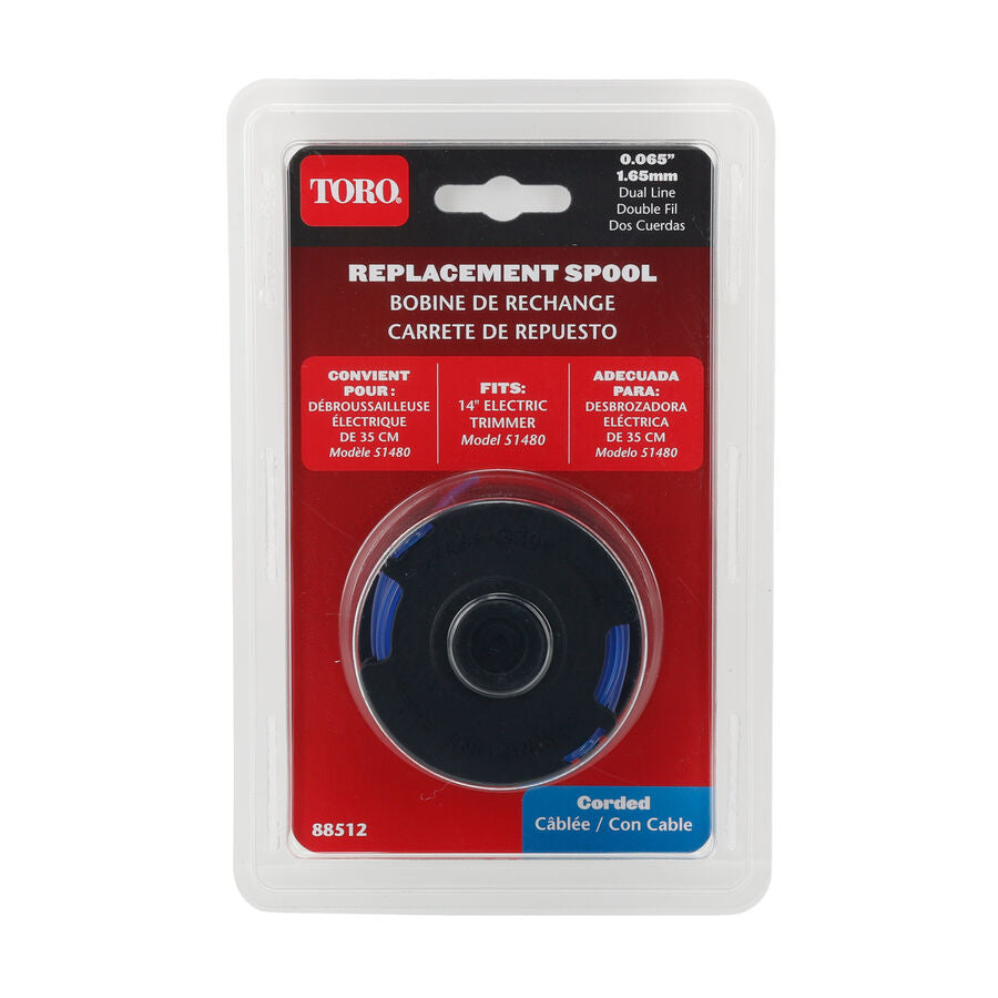 TORO TRIMMER SPOOL-DUAL LINE, 1-PACK (88512)