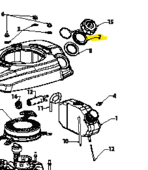 MTD® Craftsman® Fuel Tank Nut (731-08104)